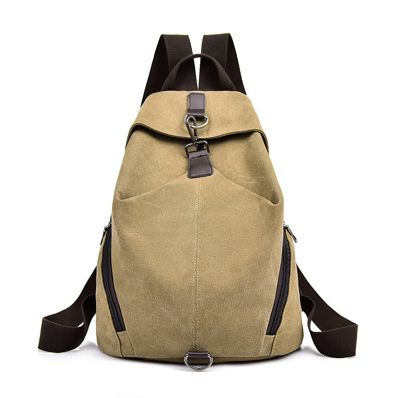 Schoolbag Female Backpack Men's Casual Travel Canvas Bag