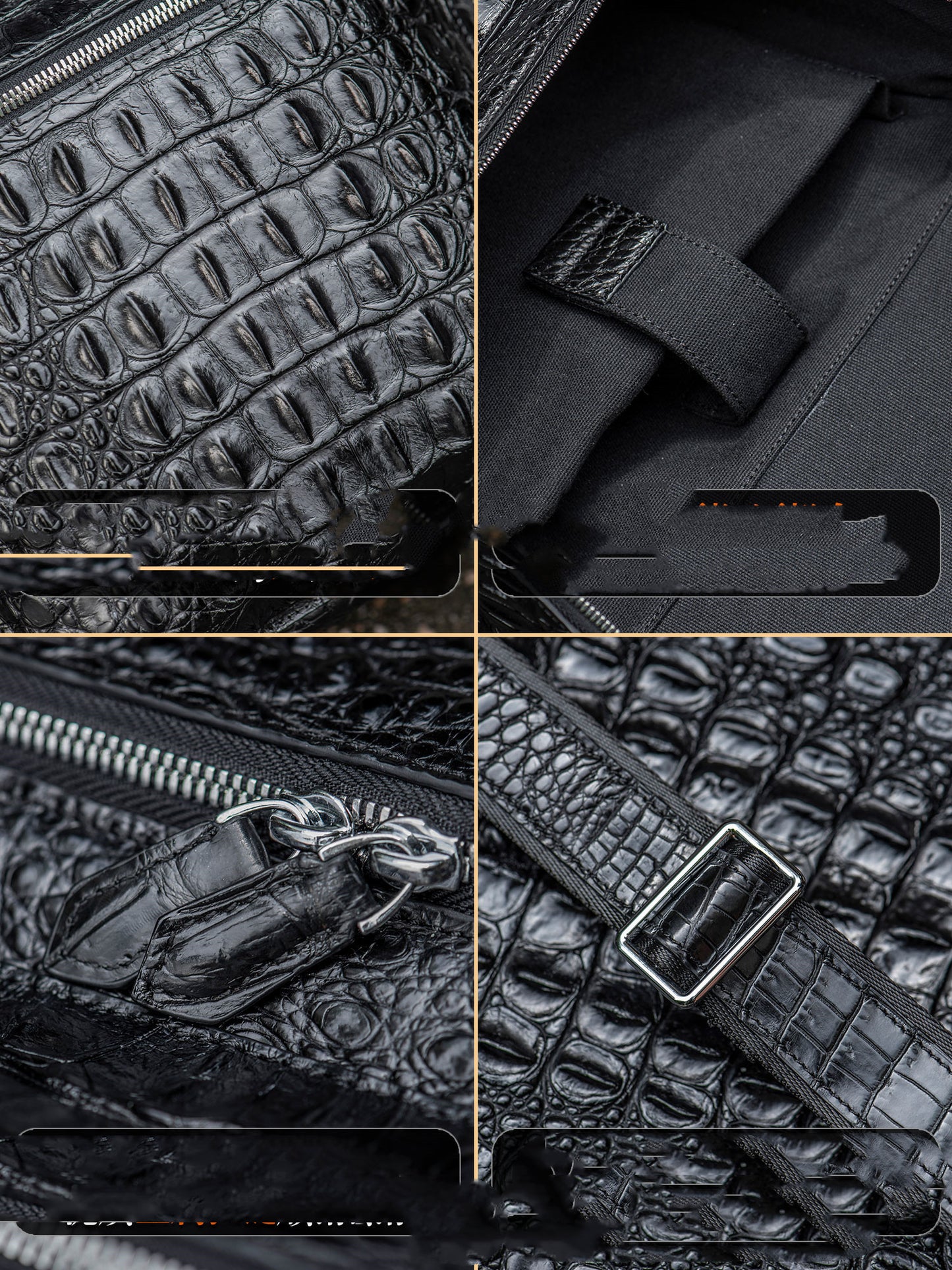 Kurayoshi Handmade crocodile leather Backpack