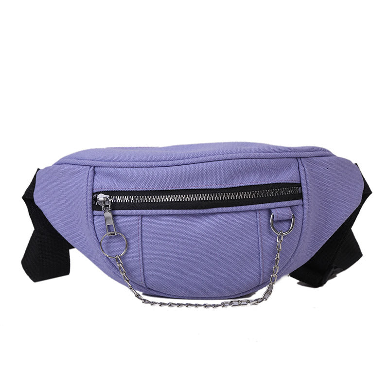 Japanese Dark Style Canvas Chest Bag