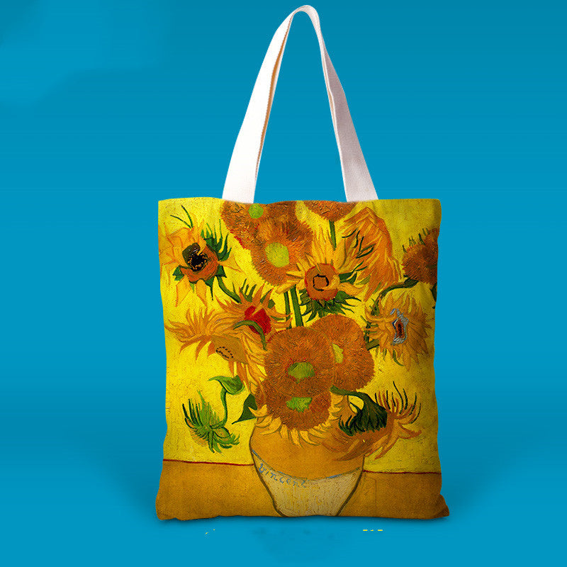 Impressionist canvas bag