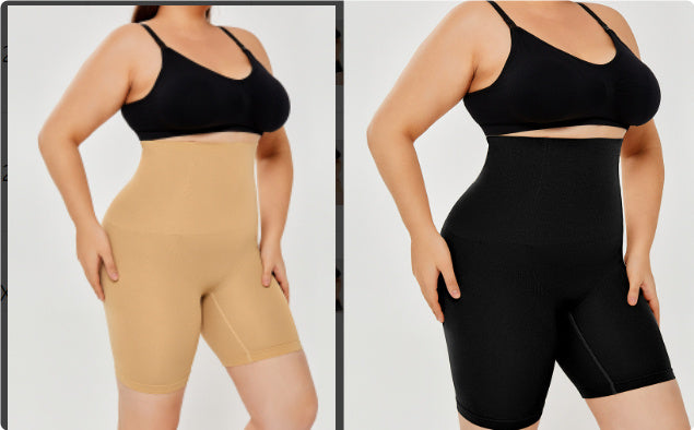Pantalones cortos moldeadores de cintura alta que levantan los glúteos