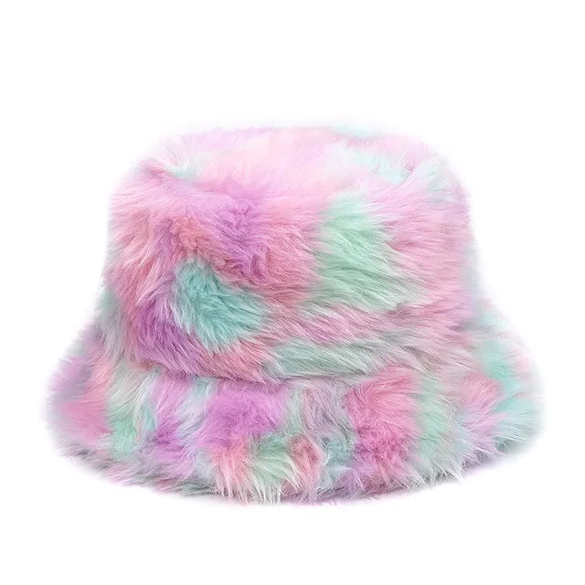 Panama Zebra Print Plush Velvet Hat