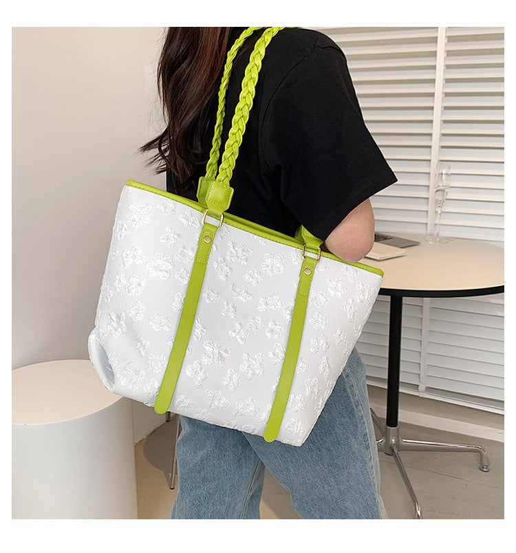 SpringBloom Braided Shoulder Bag