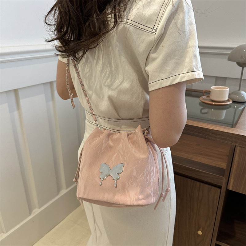 Butterfly Crossbody Bucket Bag