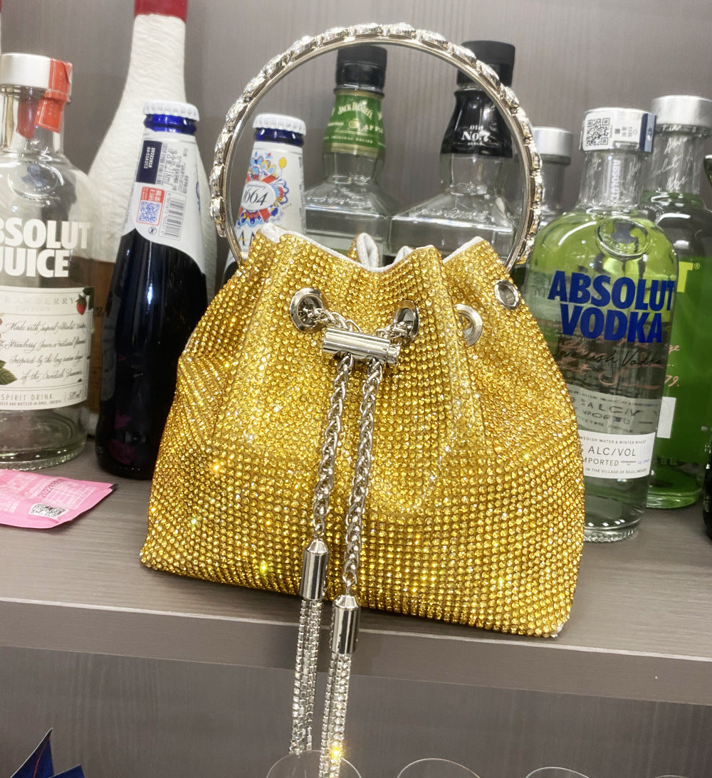 Shiny Diamond Bucket bag