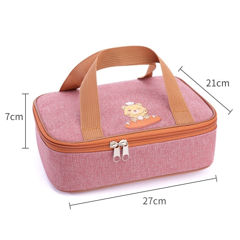 Children's Thermal Insulation Portable Commercial Lunch Box Lunch Bag Oxford Cloth