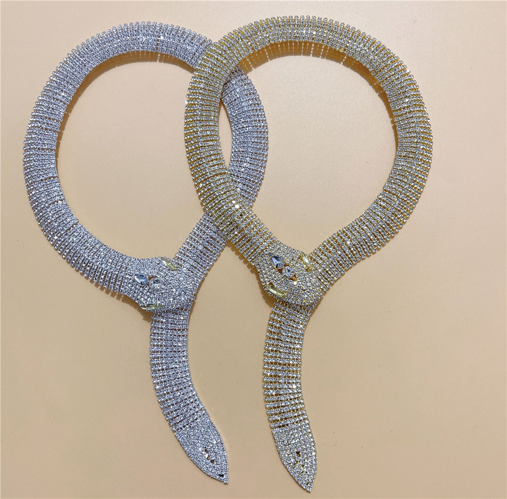Diamond Snake Head Long Neckchain