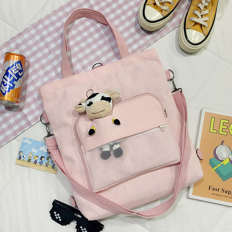 Bear Doll Multi-Purpose Canvas Bag
