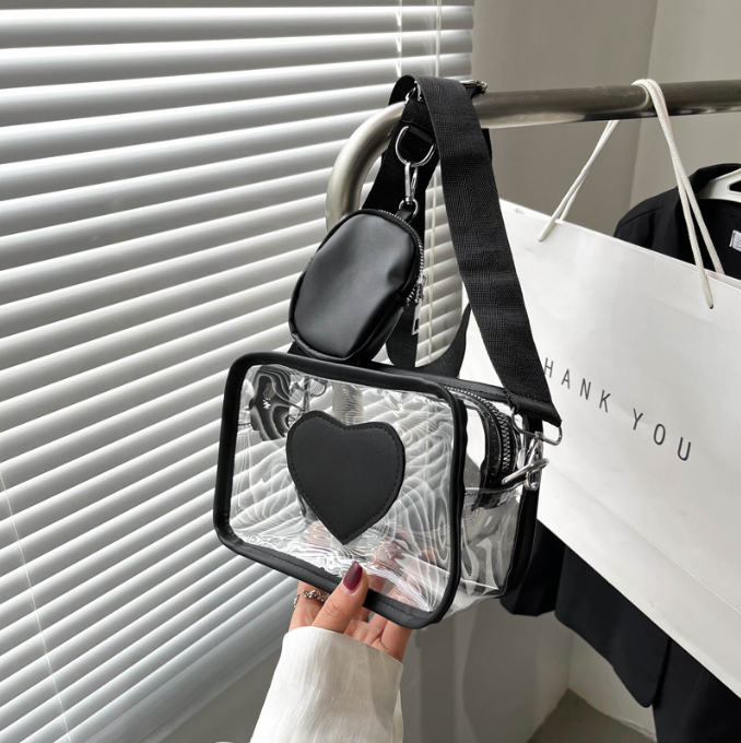 Transparent crossbody bag