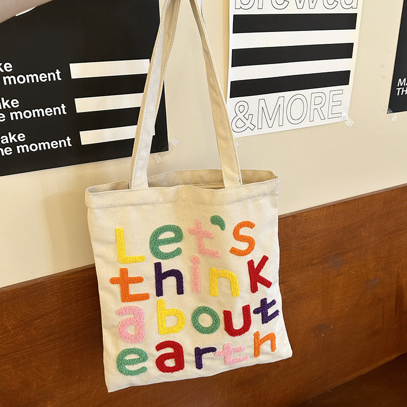 Vielseitige Canvas-Tasche mit großem Fassungsvermögen für Damen