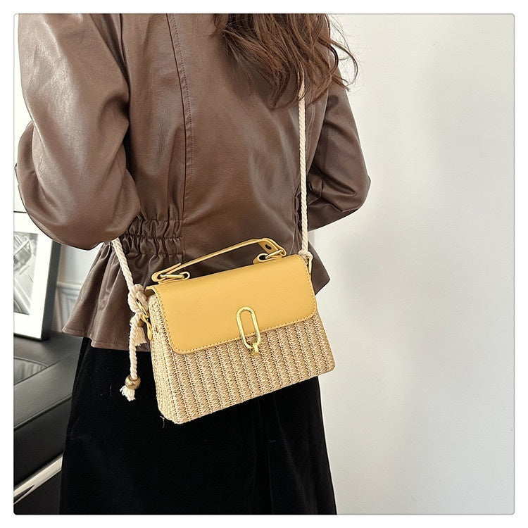 Versatile Woven Crossbody Bag