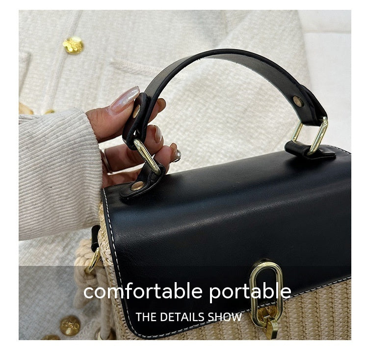 Versatile Woven Crossbody Bag