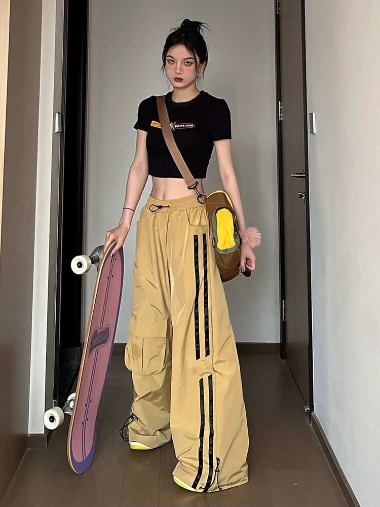 Loose Fitting High Waisted Sports Pants For Women