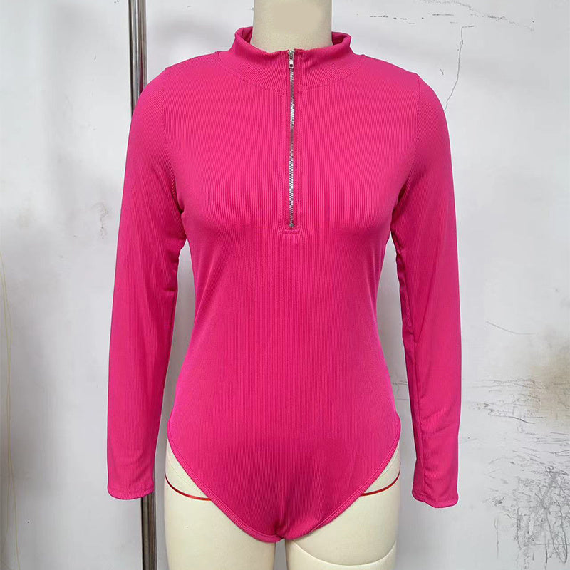 Mono de manga larga de moda sin costuras, moldeador adelgazante para mujer
