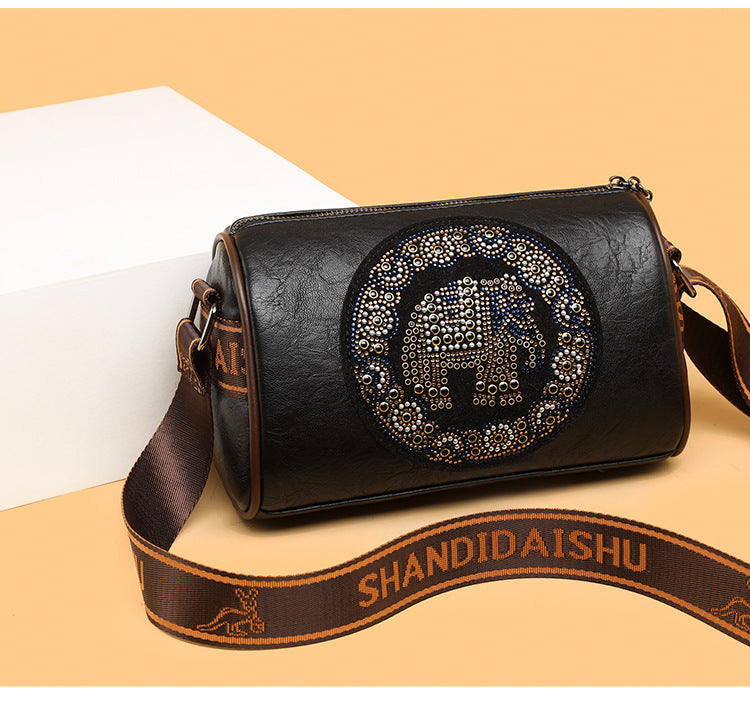 Colored Diamond Shoulder Bag