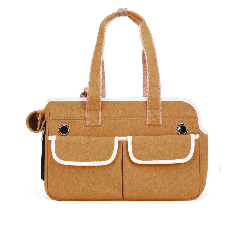 Outdoor Breathable Canvas Portable Portable Pet Bag