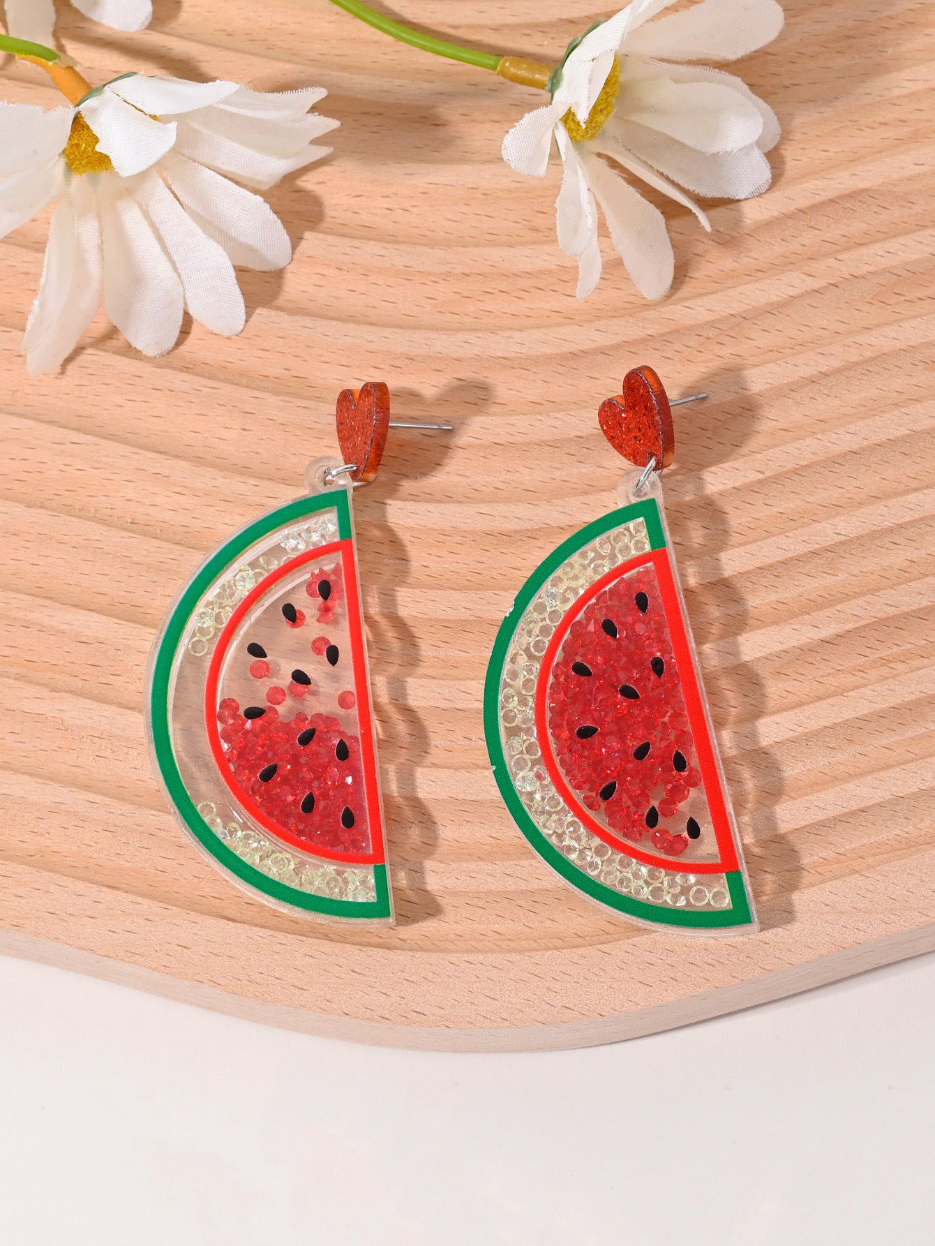 Cherry Strawberry Watermelon Pineapple Coconut Cake Ice Cream Earrings For Women