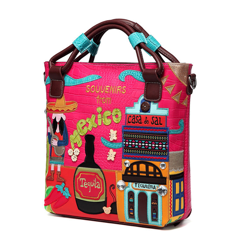 Vintage Pattern Portable Diagonal Bag