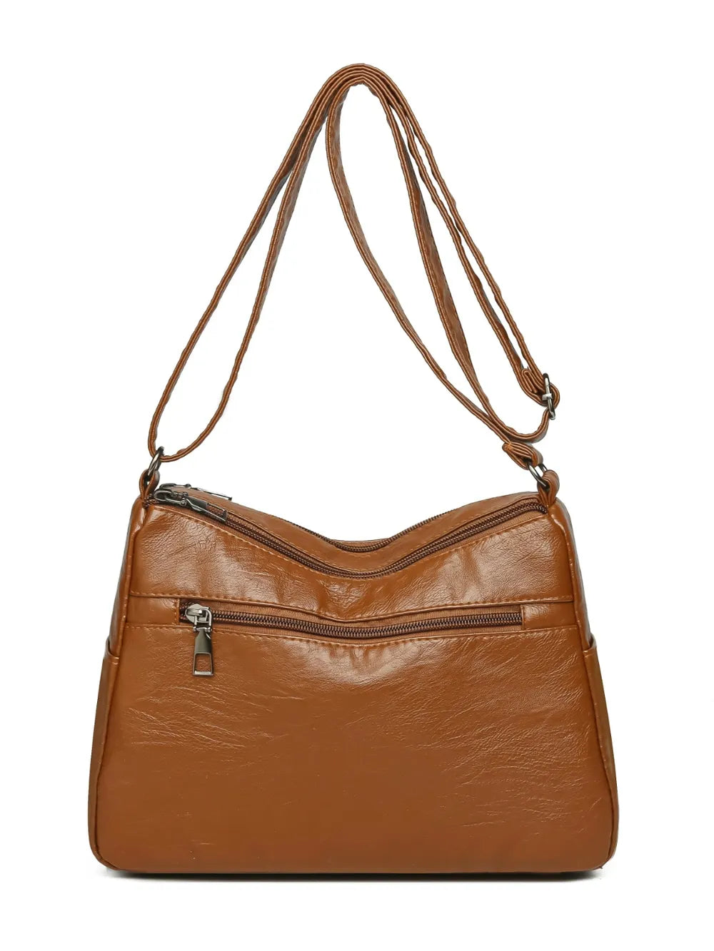 Sleek Leather Shoulder Bag - BAGMODA