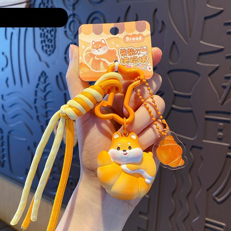 Cute Pet Shiba Inu Baking Series Keychain