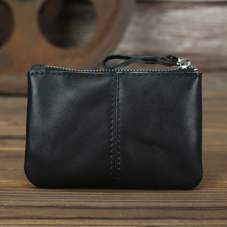 Monedero retro de cuero de Caballo Loco para hombre