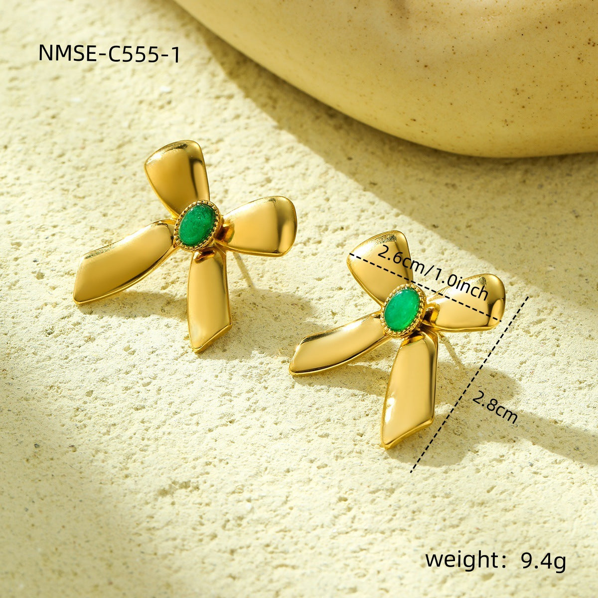 European And American Design Fashion Bowknot Earrings