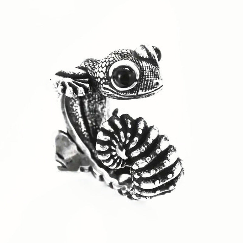 European And American Ins Cute Gothic Lizard Ring