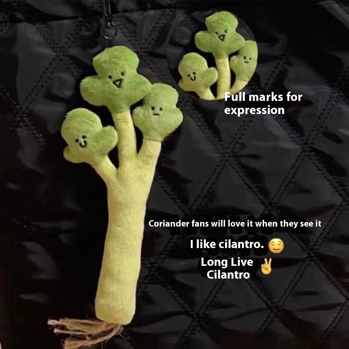Cute Coriander Keychain Funny Backpack Hanging Ornament Doll