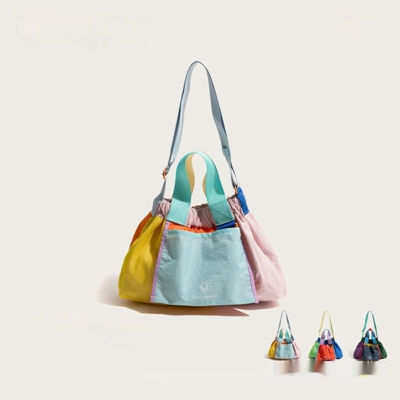 Bolsa de bola de masa a juego con colores, diseño de interés especial, plegable