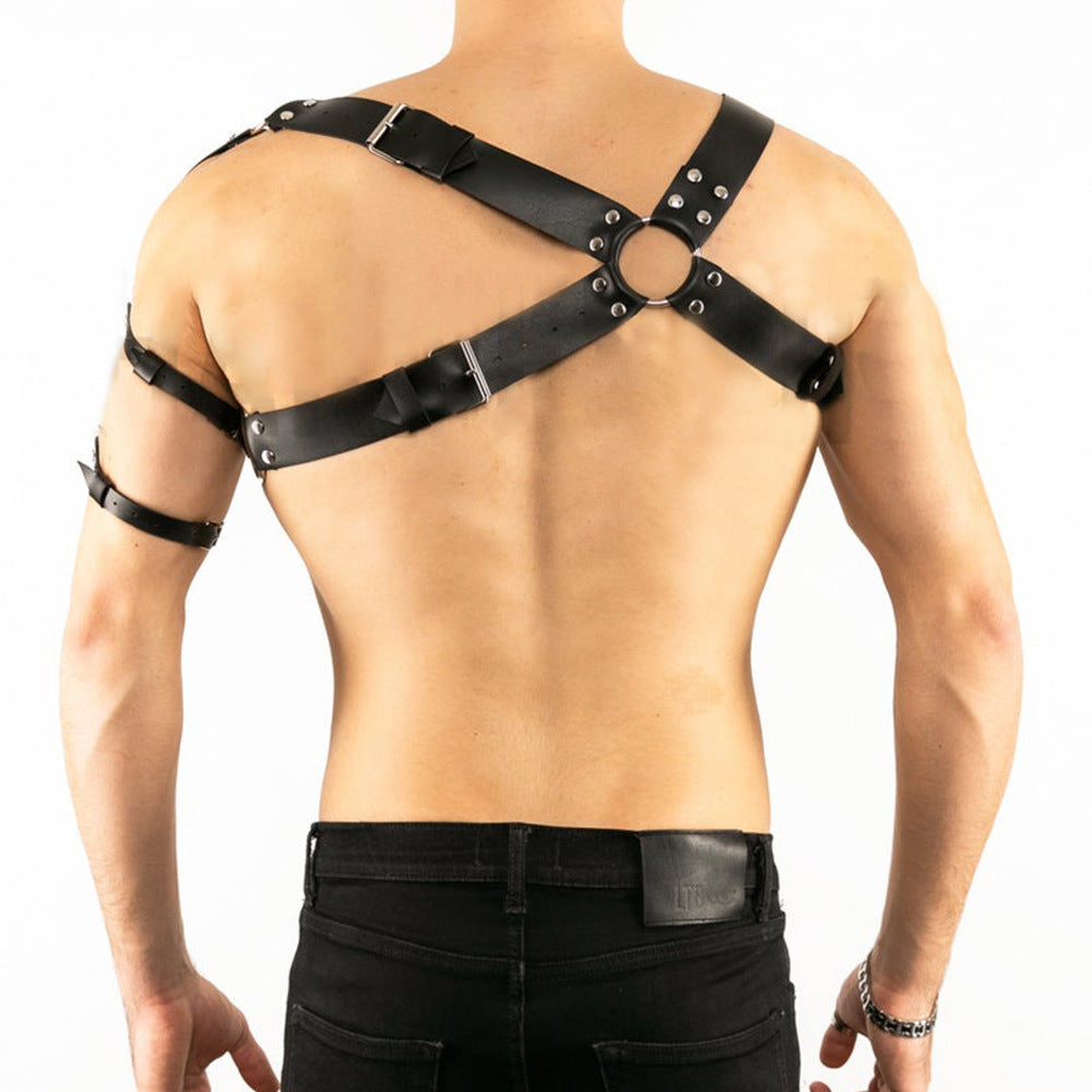 Men's Sexy Leather Tight Shapewear