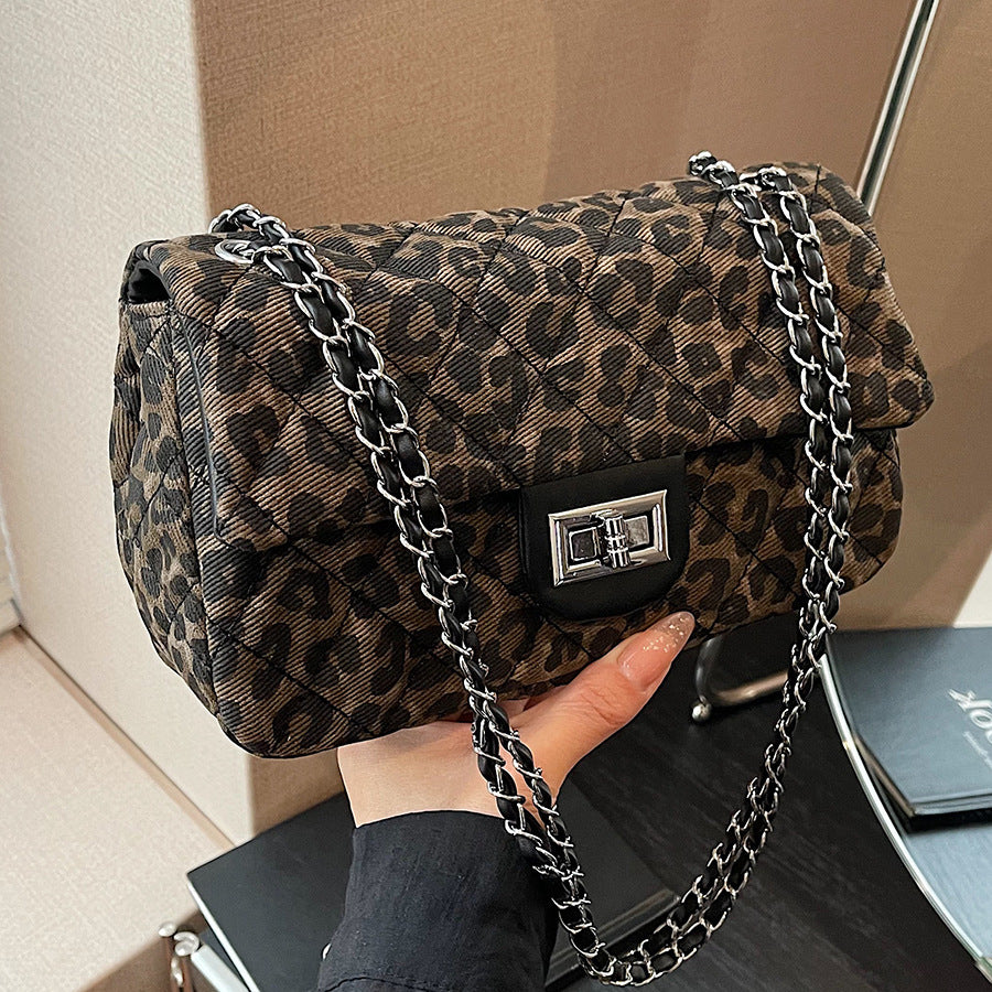 Leopard Print Shoulder Bag