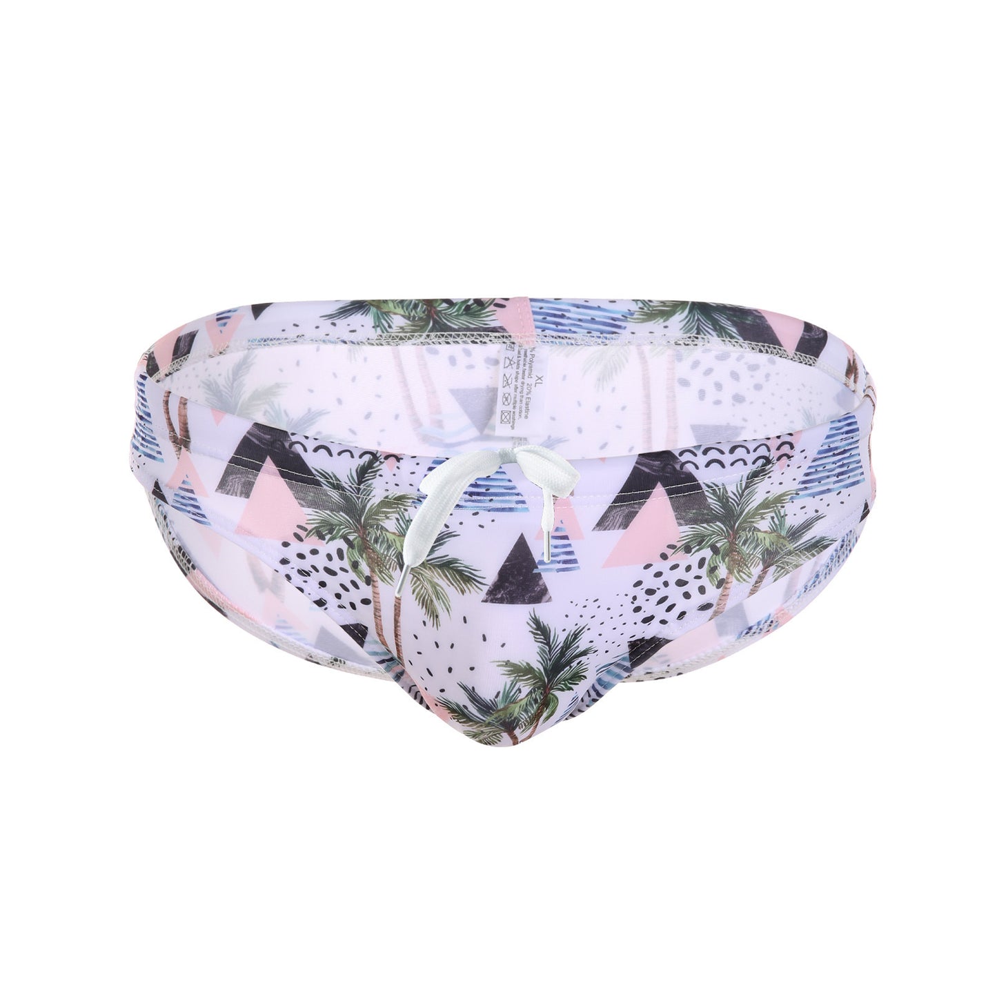 Sexy Print Swimming Trunks Plant Coconut Maple Leaf Trendy Beach Hot Spring Pants Multi-color
