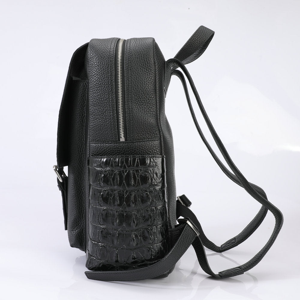 Crocodile Bone Leather Bag