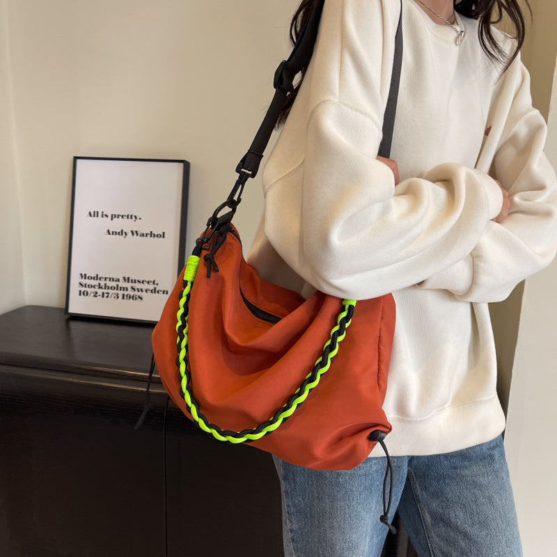 Orange Nylon Messenger