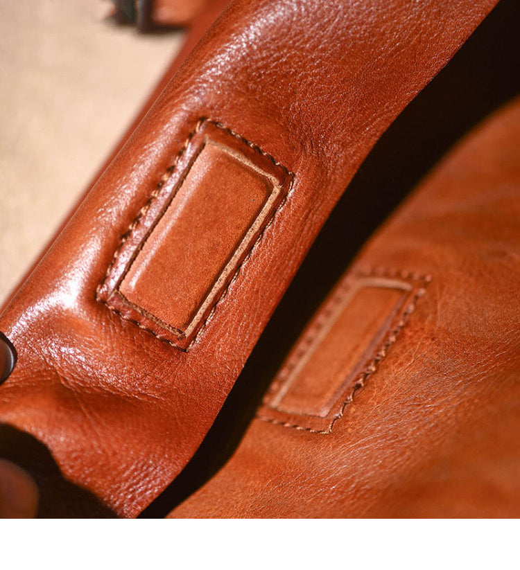 Vintage Tanned Leather Handmade