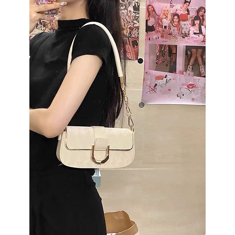 Chain Small Square Bag Shoulder Crossbody Underarm Bag