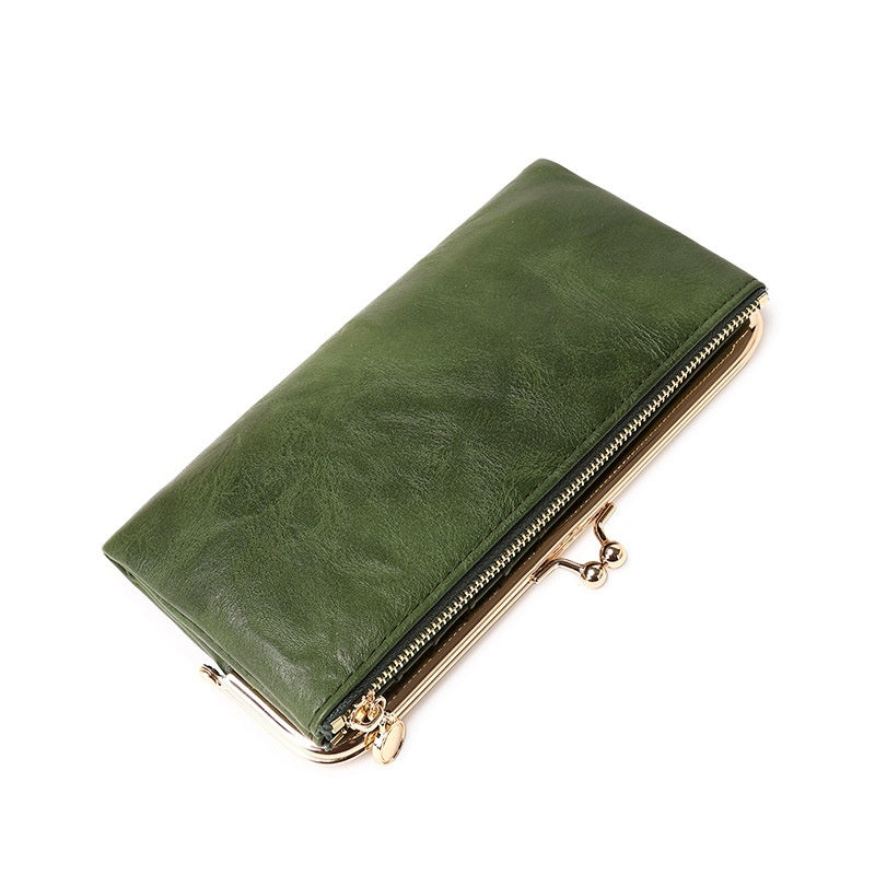 Monedero plegable multifuncional con clip retro para todo tipo de combinaciones
