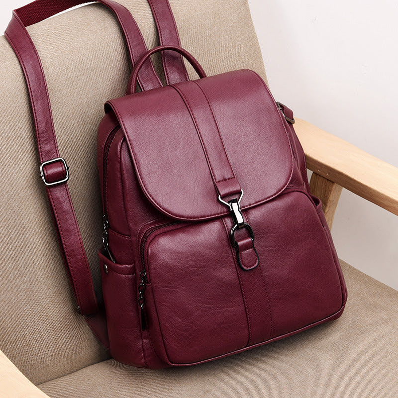 Sheepskin Leather Backpack