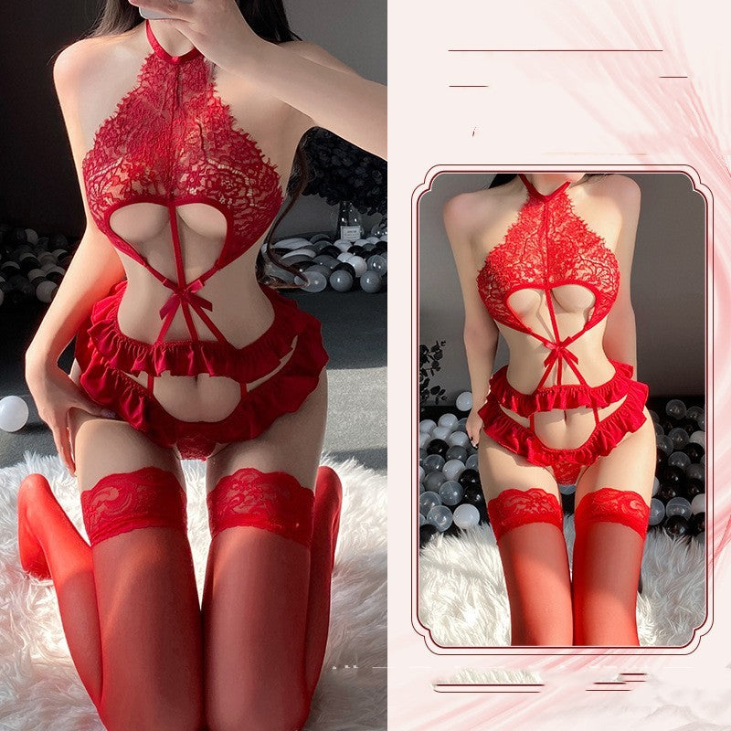 Mono seductor de encaje para mujer