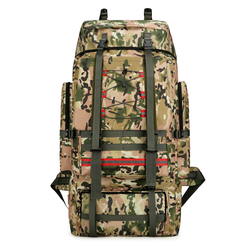 Outdoor 130 Liter 120 Large Capacity Camouflage Travel Bag, Cotton Quilt, Luggage, Working, Hiking, Camping, Waterproof Backpack