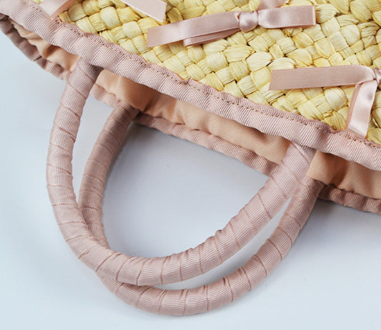 Women's Versatile Corn Husk Diagonal Woven Bag