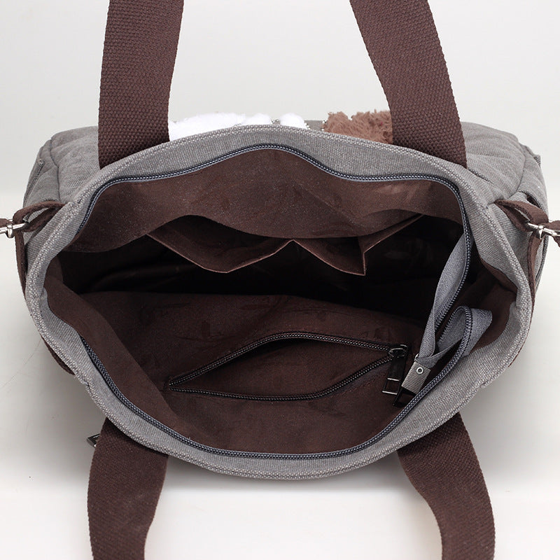 Süße Plüsch-Canvas-Tasche