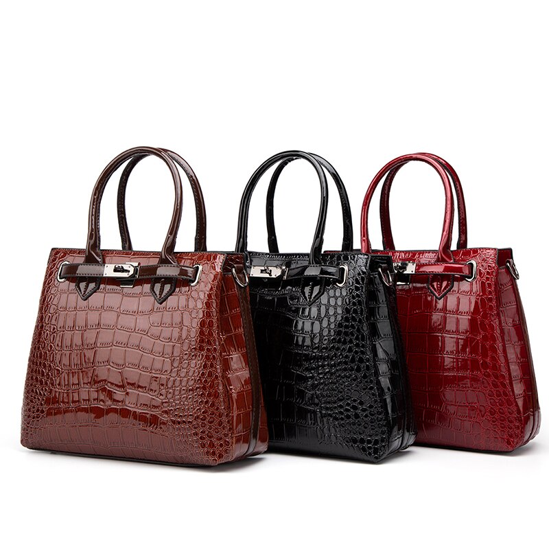 Crocodile leather Shoulder bag