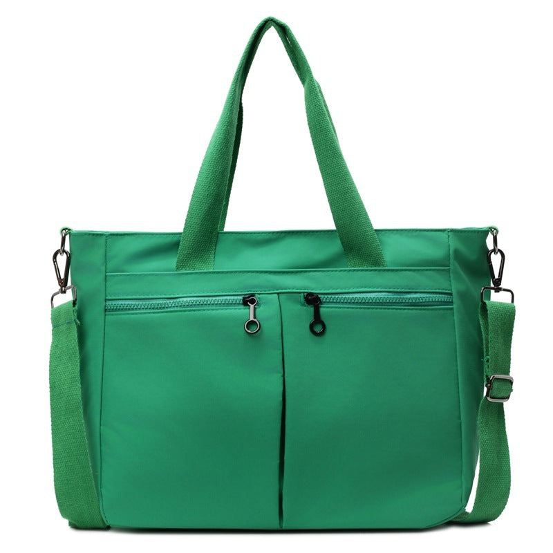 Solid Color Casual Portable Messenger Bag