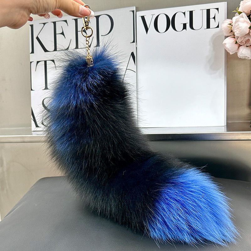 Personalized Plush Fox Tail Pendant Bag Hanging Ornaments