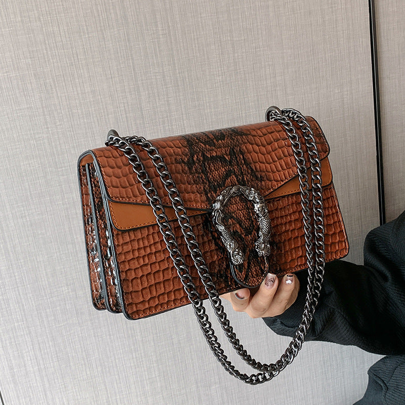 Animal Printed Chain Bag