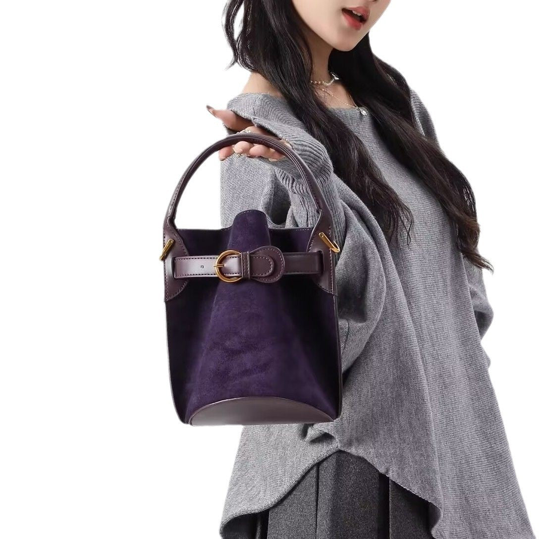 Velora Purple Bucket Bag