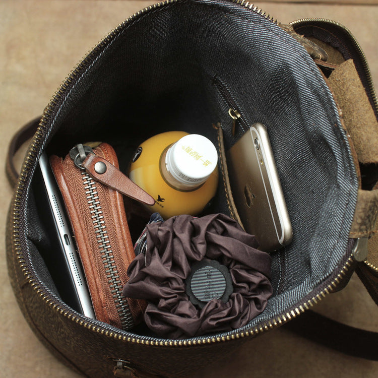 Caverton Classic Leather Backpack
