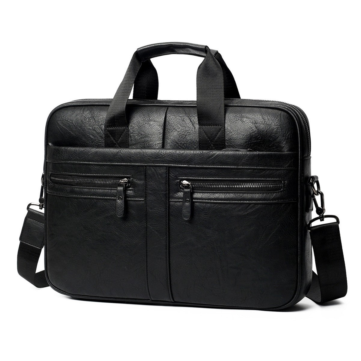 Retro Crazy Horse Pattern Briefcase