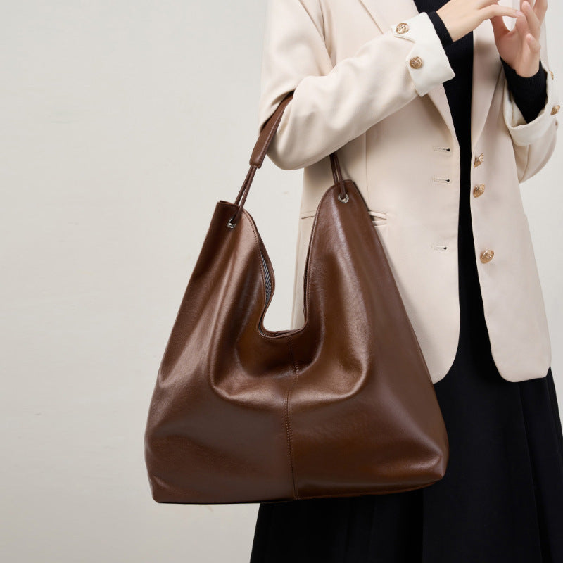 Premium Vegetable-Tanned Leather Tote